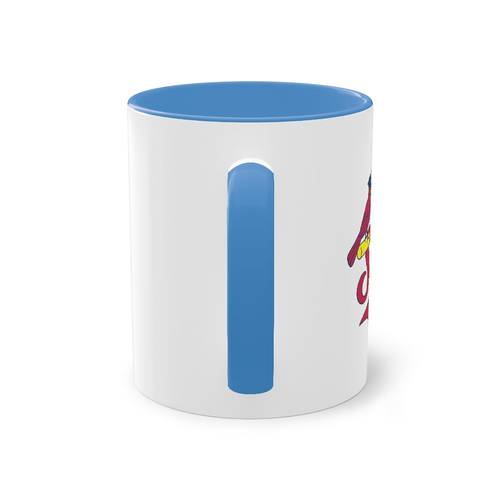 Birds on the Bat Police Two-Tone Coffee Mug, 11oz