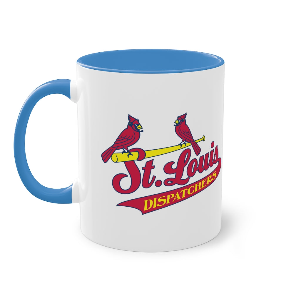 Birds on the Bat Dispatcher Two-Tone Coffee Mug, 11oz