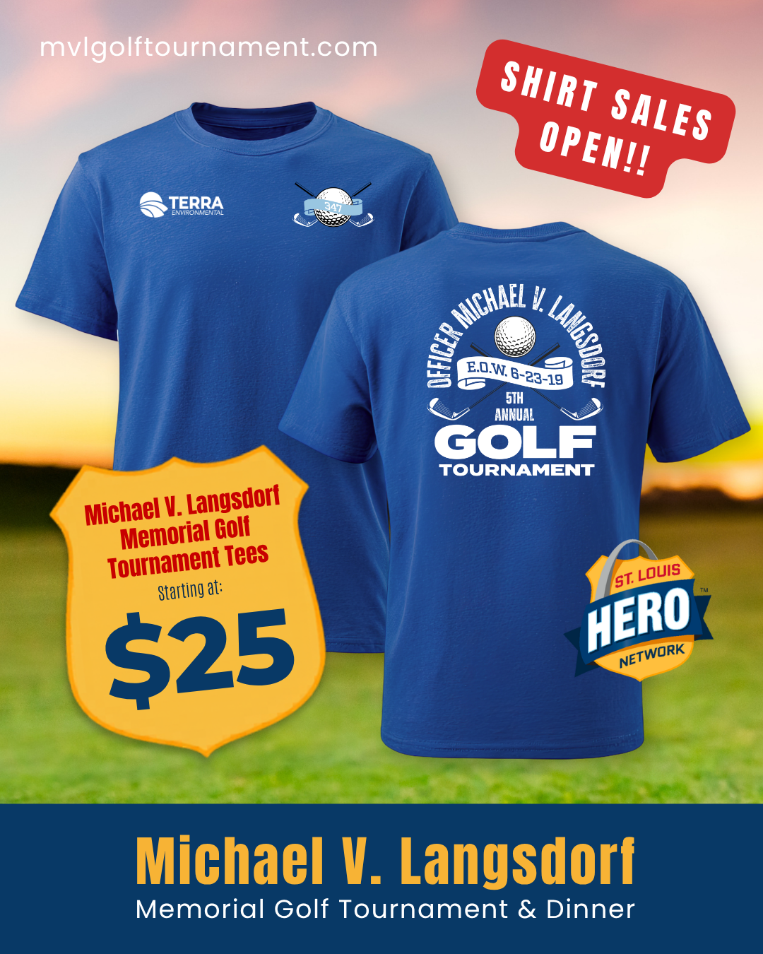 Michael V. Langsdorf Memorial Golf Tournament Shirt